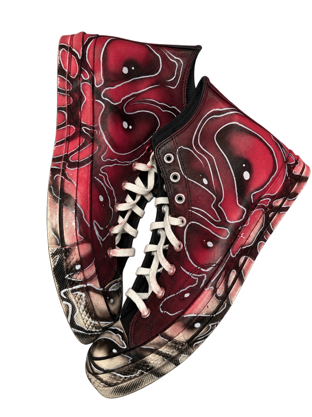 Leather Red/Black Custom Converse 1 of 1